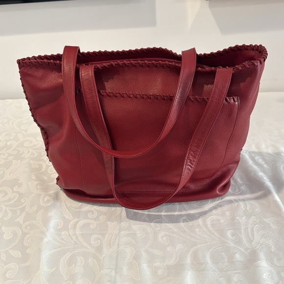 Yves Saint Laurent Red Tote Bag - Picture 13 of 13